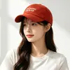 Gorra de Béisbol Bordada con Letras de Estilo Americano, Nueva, a la Moda y Versátil, Elegante y Casual, Hace que la Cara Parezca Más Pequeña, Transpirable para el Verano