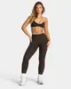 Conjunto deportivo de dos piezas teveo transfronterizo sin costuras para exteriores con bloques de color: sujetador deportivo, shorts, pantalones largos, conjunto de yoga, ropa de fitness, ropa de yoga