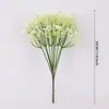 Flor de Gipsofila Artificial de Tallo Único, Flor Falsa para Decoración DIY, Flor Artificial para Boda, Hogar, Decoración de Sala de Estar, Flor de Plástico al por Mayor