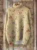 Capa Cardigan Suéter Casual Estampado Novo Amazon 2025 Transfronteiriço