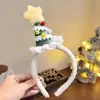 Accesorios para la Cabeza de Navidad Reno Lazo Diadema para el Cabello Femenina Creativa Divertida Pasador Diadema de Astas Diadema para Disfraz de Fiesta Cabello