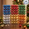 Ventas Directas de Fábrica de Bolas Navideñas de Plástico Electroplateado, Decoraciones Festivas, Adornos para Árbol de Navidad, Decoración Navideña al por Mayor Transfronteriza