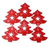 Colgante de madera de la serie navideña pintada, accesorio de decoración para regalo navideño, piezas de madera, paquete de 10 con cuerda de cáñamo.