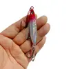 Isca Plana Flutuante para Cavala, Isca de Chapa de Ferro, Isca Artificial, Isca Artificial para Pesca de Cavala, Isca de Chapa de Ferro com Anzol Duplo, Lançamento Ultra-Longo