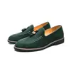 Zapatos Casuales de Cuero Gamuzado Estilo Británico para Hombre, Versión Coreana Versátiles que Aumentan la Altura, Zapatos de Moda para Hombres Jóvenes, Zapatos para Hombre con Punta Fina para Peinador