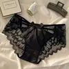Ventas Directas de Fábrica Transfronterizo Nuevo Sexy Encaje con Lazo Tanga Verano Delgado Hueco Tiro Bajo Ropa Interior para Mujer
