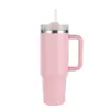 Taza de Coche de Gran Capacidad de 40 oz de Segunda Generación para Viajes Transfronterizos, Taza Térmica de Acero Inoxidable 304 con Asa y Popote para Uso en Automóvil