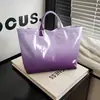 2026 Nuevo Sitio Independiente Transfronterizo Temu Bolso de Mano Impermeable PVC+Lona Portátil de Viaje Bolso de Hombro Bolso Tote