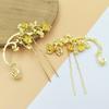 Aleación Retro Elegante Rama de Flor Flor de Ciruelo Horquilla Antiguo Tocado Hanfu Accesorios para el Cabello