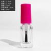 Frasco redondo de esmalte de 5ml10ml15ml frasco quadrado de esmalte Frasco vazio de esmalte engarrafado em vidro transparente agora