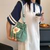 Bolso de Mano Nuevo de Nailon para Mujer Bolso de Moda Versátil Estampado Estilo Coreano Bolso de Mano Simple de un Hombro Cruzado