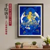 Manjushri y Madre Buda Shunthig, Nepal, Tíbet, pintura colgante thangka pintada a mano, pintura decorativa para sala de estar, estudio, sala de té, Huang Caishen