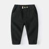 Pantalones Casuales de Moda Estilo Coreano Tendencia y Estilo, Algodón de Primavera Cómodos de Cintura Media Largos Casuales para Niños Pequeños y Jóvenes