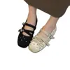 Zapatos Planos Estilo Ballet Lunares Nuevos Otoño 2026 para Mujer, Zapatos Mary Jane con Lazo, Zapatos Planos Franceses de Nicho