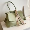 Bolso de Moda de Celebridad de Internet Gran Capacidad Textura de Color Puro Bolso de Mano Nuevo Estilo 2025 Estilo Femenino Bolso Tote de Hombro Cruzado