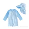 Roupa de Banho Infantil para 26 Anos, Maiô de Manga Longa com Proteção Solar, Traje de Surf de Secagem Rápida, Roupa de Banho para Europa, América, Japão e Coreia, Venda Direta Transfronteiriça