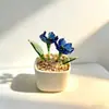 Vaso de Suculenta Esmaltado Zibo, Ornamento de Flor de Vidro, Planta Verde, Presente de Dia das Mães, Decoração Artesanal