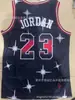 En stock BULLS BULLS Jersey Jordan #23 campeonato final logo militar bordado retro uniforme de baloncesto