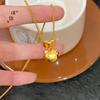 Livro Vermelho Pequeno Mesmo Estilo Antigo Fa Sha Dourado Família Sanrio Gato KT Colar Moda Chinesa Nova Feminina Colar Gatinho