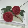 Simulación de 3 brácteas de peonía extranjera núcleo de peonía boda de peonía decoración de flores para camino de boda flor de exhibición en casa al por mayor de fábrica