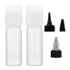 Set de Cuidado del Cabello con Botella para Aceite con Tapa de Punta, Botella para Cuidado del Cabello, Herramientas de Peluquería, Botella para Limpieza en Seco, Peine con Champú para Teñir el Cabello