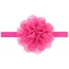 Diadema de encaje de gasa con flor para niños, accesorios para el cabello de bebé, venta al por mayor, 13 colores opcionales