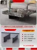 Mesa Auxiliar de Acero Inoxidable Mesa de Café Marco de Soporte para Patas Lujo Ligero Placa de Piedra Mármol Mesa Redonda Pequeña con Esquinas para Sala de Estar Base de Metal