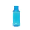 Suministro directo personalizado botella de plástico azul de 120 ml botella redonda de plástico PET botella redonda de enjuague bucal boca engrosada empaque redondo