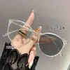 Gafas Unisex con Montura Ovalada Fotocromáticas Anti Luz Azul, Gafas Anti Luz Azul para Hombres, Gafas Lisas Versátiles para Mujeres, Gafas para Miopía