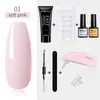 Traje de arte para uñas WiRinef pegamento para extensión de uñas para principiantes herramienta modelo de cristal para uñas pegamento de fototerapia pegamento UV lámpara de curado