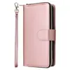 Funda de Cuero para Teléfono con Nueve Cremalleras, Modelo S26Ultra, S25Edge/S24 Plus, con Ranura para Tarjetas