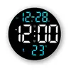 Reloj Led Creativo de Doble Propósito de 9 Pulgadas con Múltiples Funciones, Reloj de Pared para Sala de Estar, Reloj Despertador con Control Remoto, Reloj de Mesita de Noche 8010