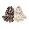 Atacado de Fábrica Caxemira Transfronteiriço Outono Inverno Novo Cor Sólida Versátil Espessado Quente Proteção para o Pescoço Jacquard Vazado Lenço Echarpe