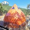 Tenda Ruili Personalizada Novo Quarto Estrela de Vidro Acampamento ao Ar Livre Mansão Tenda de Vidro em Forma de Pêssego Acomodação de Hotel
