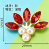 Novo Estilo Estilo Antigo Noiva Leque Redondo Ferro 24x29mm Pérola Strass Marquise Cauda de Peixe Pétalas de Flor Acessórios Material DIY Atacado
