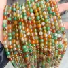 Ágata de Pavo Real Natural Cuentas Sueltas Accesorios para Joyería DIY Cuentas Redondas Degradadas Cuentas en Hilo Pulsera Collar de Moda Cuentas