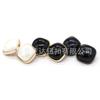Botón combinado de resina con base metálica cuadrada, hebilla de aleación de zinc elevada para coser a mano, botón para suéter, cárdigan, abrigo