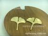 Pequeño 20*16mm cobre puro hoja de ginkgo tamaño de la hoja dos tamaños material para pasador de pelo antiguo