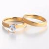 Anillos de Diamantes Populares Europeos y Americanos, Joyería de Zirconia de Acero Inoxidable, Anillos de Pareja, Anillos de Acero de Titanio con Incrustaciones de Diamantes Escarchados para Mujer, Venta al por Mayor de Joyería