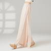 Pantalones de Danza Clásica para Mujer, Pantalones Sueltos de Gasa, Ropa de Práctica Estilo Chino, Abertura, Pantalones de Pierna Ancha Elegantes y de Ensueño