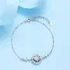 Pulsera original de plata de ley 925 con pez que te acompaña, femenina, con diamante, diseño coreano ins de nicho, joyería de plata personalizada para novia