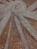 Nuevo encaje de malla sin patrón con lentejuelas de cuentas de alta calidad para industria pesada, tela para vestido de novia, vestido de noche para mujer, accesorios de ropa