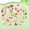 Venta Caliente Transfronteriza Serie de San Valentín Aleación con Goteo de Aceite Mixta 50 Colgantes Accesorios para Pulsera Collar DIY