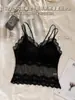 Camisola feminina sexy com strass e renda, costas bonitas, desejo puro, regata feminina sem aro, tamanho grande, tamanho grande, com sustentação, respirável, roupa íntima