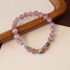 Nueva Pulsera Estilo Chino Ojo de Gato Rosa Mariposa Femenina Nicho Delicada Dulce Pulsera con Cuentas Diseño Novia Regalo