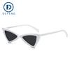 Dejiao 17012 Gafas de sol de moda para mujer para fotografía callejera europea y americana, gafas de sol triangulares de moda retro, comercio exterior para mujer