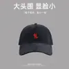 Gorra de Béisbol para Mujer con Circunferencia de Cabeza Grande, Nuevo Estilo 2025, Adelgazante, Sombrero de Sol con Bordado de Zorro Oversize