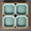 Celadón Bambú y Madera Dividiendo Plato de Frutos Secos Plato de Aperitivos Melón y Nueces Caja de Aperitivos Plato de Aperitivos Plato de Dulces Tienda de Pedicura Plato de Aperitivos Fruta