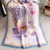 Decoración Pequeña de Primavera y Otoño con Bufanda Fina de Seda Sintética para Traje para Mujer Moda Coreana Versátil Bufanda Larga de Tiras Largas Estrellas