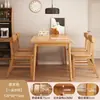Mesa de Jantar para Uso Doméstico, Adequada para Apartamentos Pequenos, Mesa de Jantar Retangular para Quartos de Aluguel, Escrivaninha, Conjunto Simples de Mesa e Cadeiras de Jantar Comercial